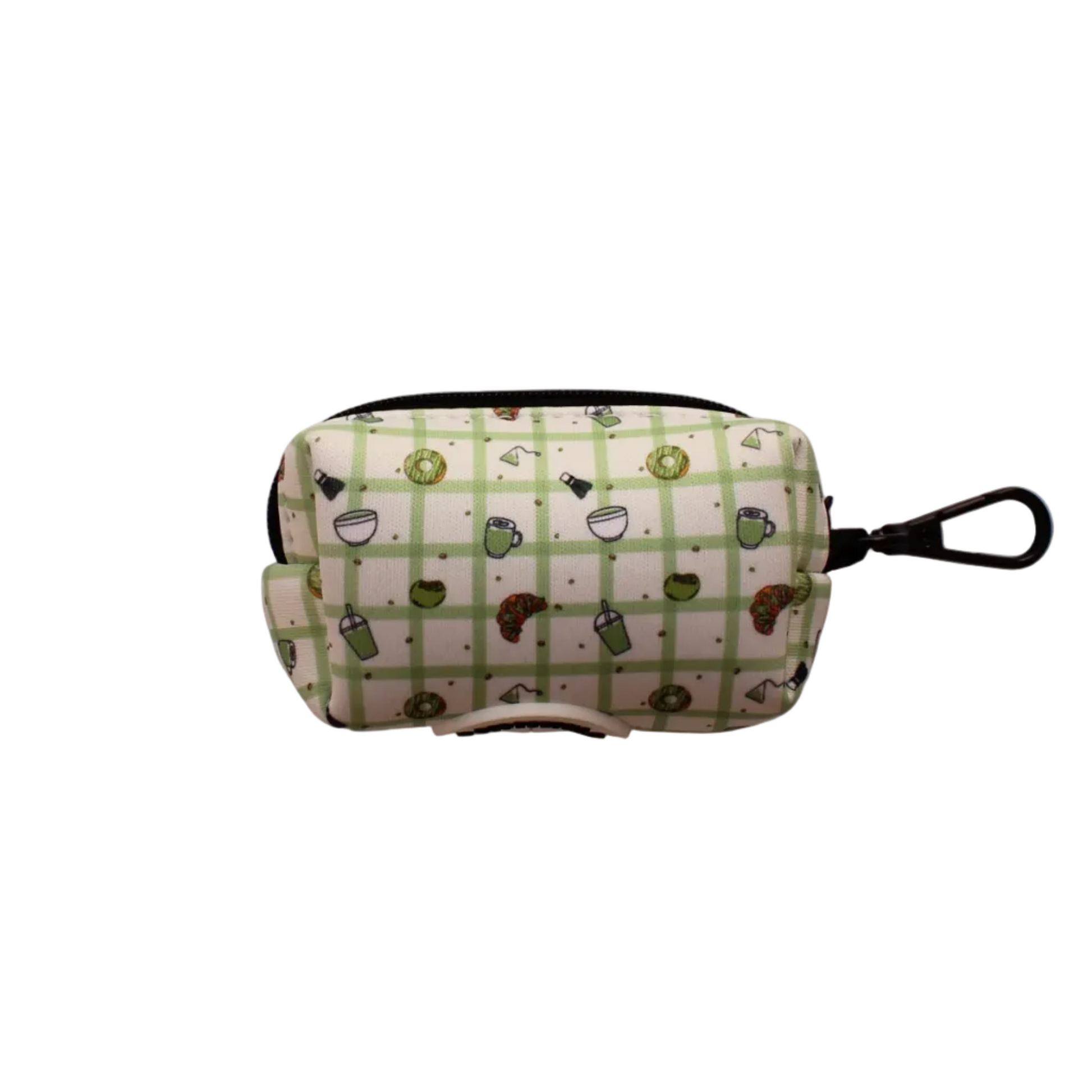 Porta bolsas para perro Picnic Matcha, vista frontal