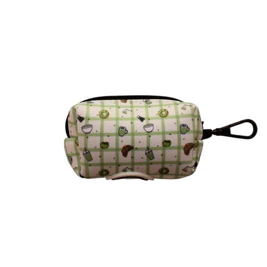 Porta bolsas para perro Picnic Matcha, vista frontal