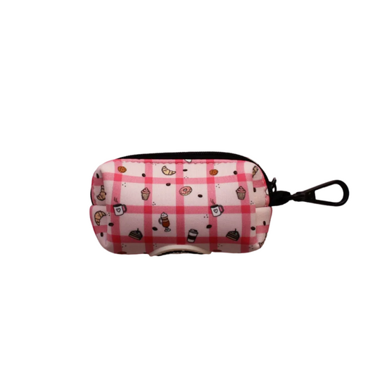 Porta bolsas para perro Picnic Café, vista frontal