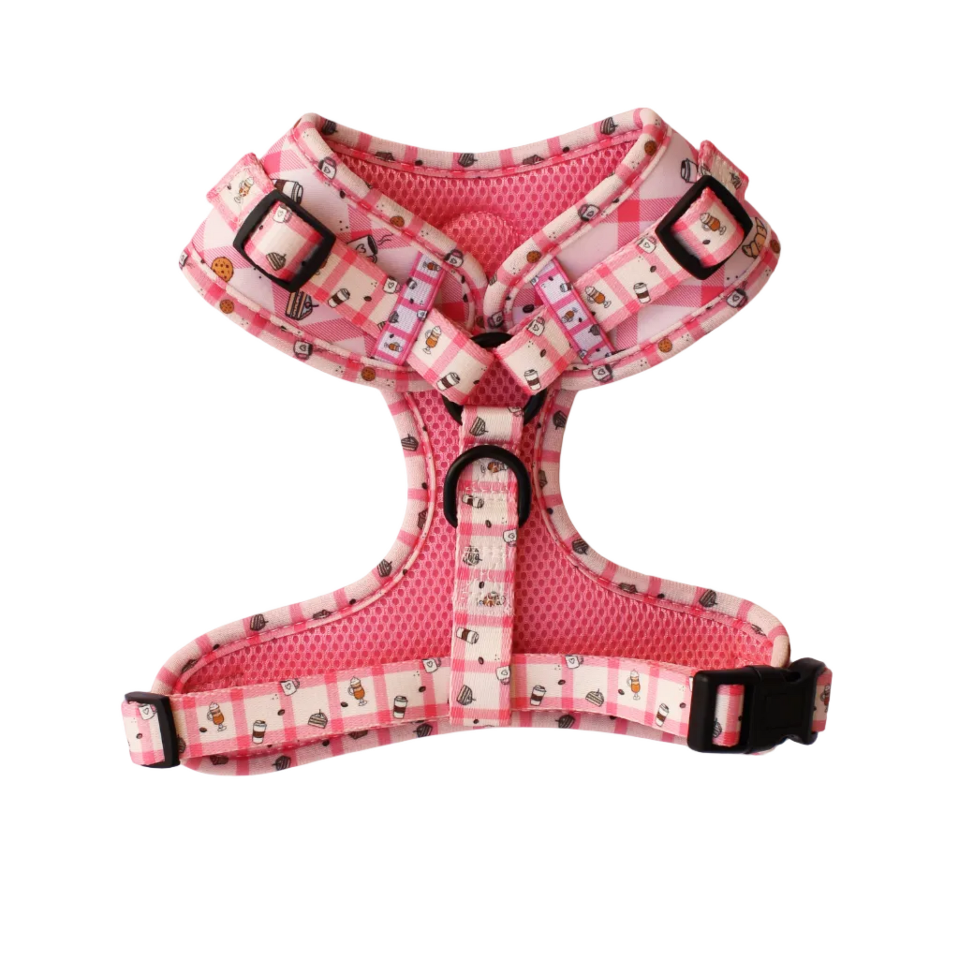 Arnés ajustable para perro Picnic Café, vista trasera